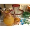 Image 2 : Large group of assorted vintage glassware - carnival/ cranberry/ depression etc. (approx. 43 pcs.)