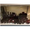 Image 1 : Large group of assorted vintage ruby glassware (approx. 65 pcs.)