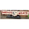 Image 1 : DiRENZO CHOICE MEATS PRIME wooden advertisement sign from the love show - approx. 8ft x 1 1/2ft