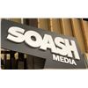 Image 1 : Large "SOASH MEDIA" advertisement sign from the love show - approx. 6ft x 3ft