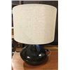 Image 1 : Contemporary blue ceramic table lamp w/ shade from the love show