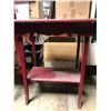 Image 2 : Antique red painted country kitchen side table