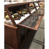 Image 5 : Vintage 8ft glass front wooden showcase display cabinet from the love show