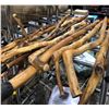 Image 1 : Group of 10 hand made wooden walking sticks from the love show
