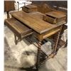 Image 2 : Early 1900's oak barley twist writing desk from the love show