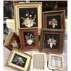 Image 1 : Group of 6 shell & floral 3d framed wall hanging pictures from the love show