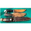 Image 2 : Group of 3 hunting knives - wade & butcher sheffield England / buck USA / johnson western works shef