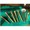 Image 1 : Group of 7 vintage brass fireman hose nozzles from the love show