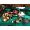 Image 2 : Group of firehouse props brass bells / brass horns etc. from the love show