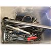 Image 2 : Box filled w/ assorted combination wrenches - brands include Armstrong/ GRAY