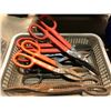 Image 1 : Box of assorted tin snips & cutters
