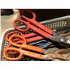 Image 2 : Box of assorted tin snips & cutters