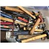 Image 2 : Large box filled w/ assorted hammers & hatchets