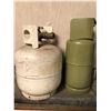 Image 1 : Two small propane tanks