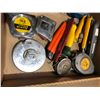 Image 2 : Box of assorted tape measures & box cutters