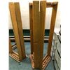 Image 2 : Group of 3 folding wooden fishing rod stands