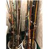 Image 2 : Approx. 50 assorted fishing rods FOR PARTS OR REPAIR ONLY