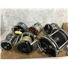 Image 1 : Group of 6 assorted ocean fishing level-wind reels (good usable reels)