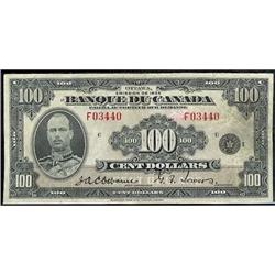 BC-16  $100 1935   French text   F03440  F/VF, light crayon mark but not distracting.  Well centered