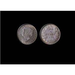 1894 5¢ PCGS MS64PQ,  A sublime example with gem fields and autumn shades. A rare date!