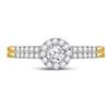 Image 2 : Diamond Bridal Wedding Ring Band Set 1/2 Cttw 10kt Yellow Gold