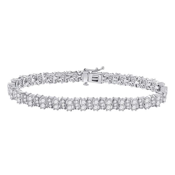 Diamond Tennis Bracelet 5 Cttw 14kt White Gold