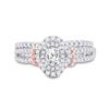 Image 2 : Oval Diamond Bridal Wedding Ring Band Set 1 Cttw 14kt Two-tone Gold