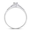 Image 3 : Diamond Solitaire Promise Ring 1/8 Cttw 10kt White Gold