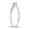 Image 4 : Diamond Solitaire Promise Ring 1/8 Cttw 10kt White Gold