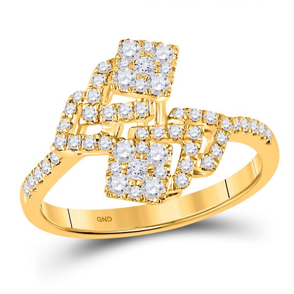 Diamond Fashion Ring 1/2 Cttw 14kt Yellow Gold