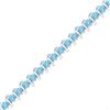 Image 1 : Lab-Created Blue Topaz Tennis Bracelet 6-1/2 Cttw Sterling Silver