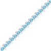 Image 1 : Lab-Created Blue Topaz Tennis Bracelet 6-1/2 Cttw Sterling Silver