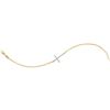 Image 1 : Diamond Cross Bracelet 1/10 Cttw 10kt Yellow Gold