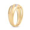 Image 4 : Mens Diamond Band Ring 1/4 Cttw 14kt Yellow Gold