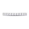 Image 2 : Diamond Eternity Wedding Band 1 Cttw 14kt White Gold