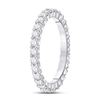 Image 3 : Diamond Eternity Wedding Band 1 Cttw 14kt White Gold