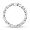 Image 4 : Diamond Eternity Wedding Band 1 Cttw 14kt White Gold