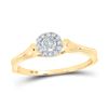 Image 1 : Diamond Solitaire Promise Ring 1/10 Cttw 10kt Yellow Gold