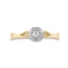 Image 2 : Diamond Solitaire Promise Ring 1/10 Cttw 10kt Yellow Gold