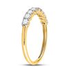 Image 4 : Diamond Single Row Band Ring 1/2 Cttw 14kt Yellow Gold