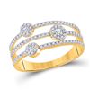 Image 1 : Diamond Band Ring 1/3 Cttw 10kt Yellow Gold