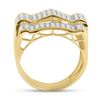 Image 4 : Mens Diamond Arch Cluster Ring 1 Cttw 10kt Yellow Gold