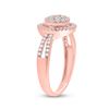 Image 4 : Diamond Circle Cluster Ring 1/2 Cttw 10kt Rose Gold