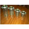 Four Piece Decorative Glass Canisters #1912924