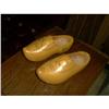 Pair Orig Carved Dutch Wooden Shoes  #1913098