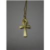 Lovely Gold TONE Necklace with Cross Pendant #1913122
