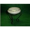 Bavarian Porcelain Dish on Wrought Iron Stand  #1913168