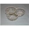Opal and Clear Old hobnail 3 Section Dish. #1913170