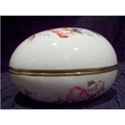 Burleigh Ware Porcelain Hand Painted Egg Box #1913263