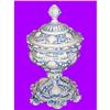 Image 1 : Vintage Covered Porcelain Compote #1913473